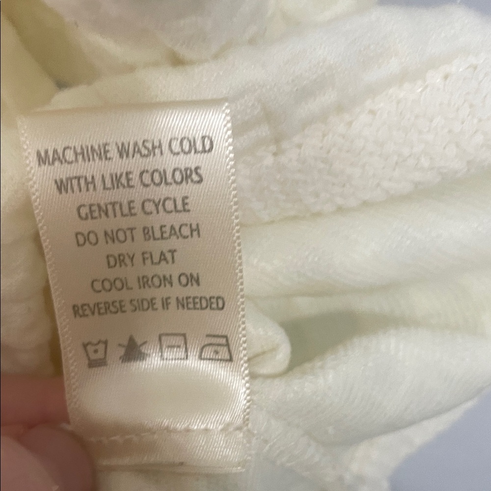 Max Studio Textured Cream Short Sleeve Top XL - Picture 8 of 8